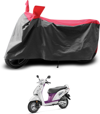 PAGORA Two Wheeler Cover for Honda(Activa i, Grey, Red)