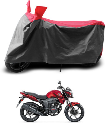PAGORA Two Wheeler Cover for Honda(CB Trigger, Grey, Red)