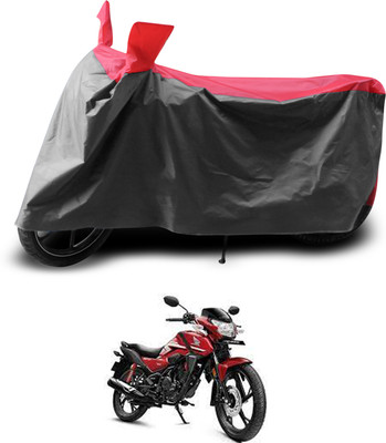 PAGORA Two Wheeler Cover for Honda(SP 125, Grey, Red)