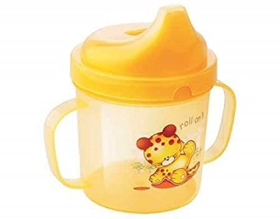 chapo Baby Plastic Little Sipper Cup with Double Handle 250 ML ( pack of-1)(Multicolor)