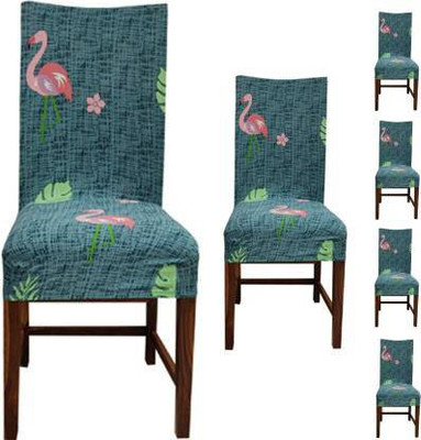 DPA Collection Polycotton Checkered 1 Seater Chair Cover(Green Pack of 6)