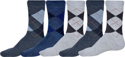 GARUN Men Embriodered Calf Length(Pack of 5)