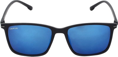 CREATURE Rectangular Sunglasses(For Men & Women, Blue)