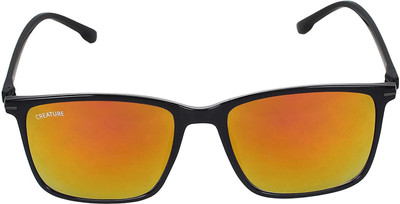 CREATURE Rectangular Sunglasses(For Men & Women, Yellow)