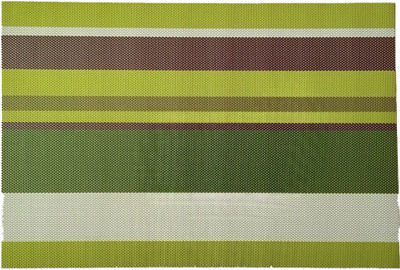 wholesaleindia Rectangular Pack of 6 Table Placemat(Green, PVC)