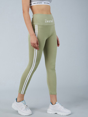 XTR FASHION Green Jegging(Striped)