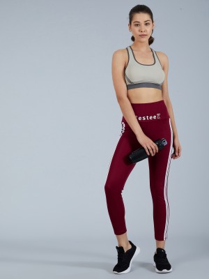 XTR FASHION Maroon Jegging(Self Design)