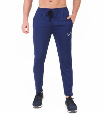 Wildstuff Self Design Men Blue Track Pants