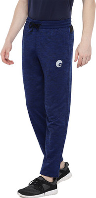 omtex Solid Men Blue Track Pants