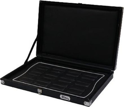 Triock Jewellery 12 Ring Storage Box For Display Table-Top Display, Counter Vanity Box(Black)