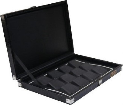 Triock Jewellery 12 Tops Earring Storage Box For Display Table-Top Display, Counter Vanity Box(Black)