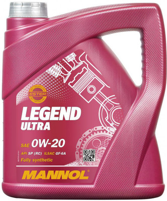 MANNOL MN7918-4 Legend Ultra Premium Bi-Synthetic Gasolinr Engine Oil (PAO + Esters) 7918- 4 Ltr High Performance Engine Oil(5 L)
