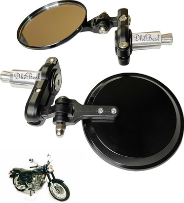 Dhe Best Manual Rear View Mirror For Royal Enfield Electra Delux(Left, Right)