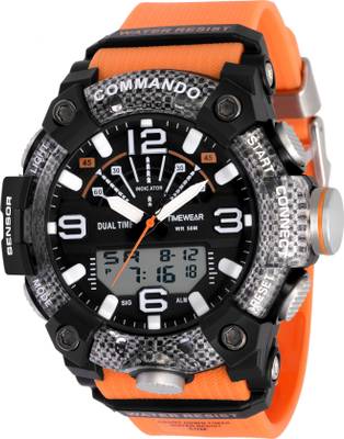 TIMEWEAR 1935 ORANGE TIMEWEAR Commando Series Black Dial Orange