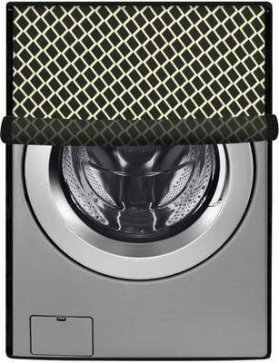 Stylista Front Loading Washing Machine  Cover(Width: 61 cm, Check Coffee)
