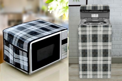 Kanushi Industries Top Loading Washing Machine  Cover(Width: 55 cm, black, white)