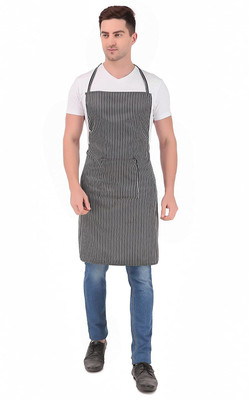 Kodenipr Club Blended Chef's Apron - Free Size(Grey, Single Piece)
