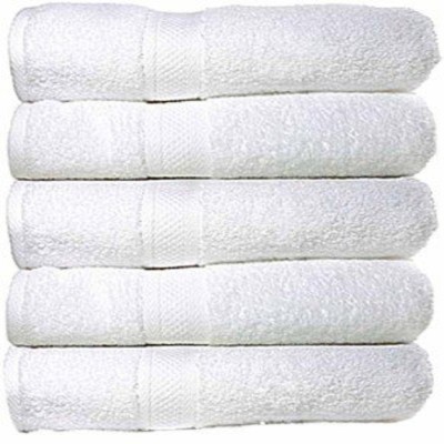 D R Retail Terry Cotton 380 GSM Bath, Beach, Sport, Hair, Hand, Face Towel Set(Pack of 5)