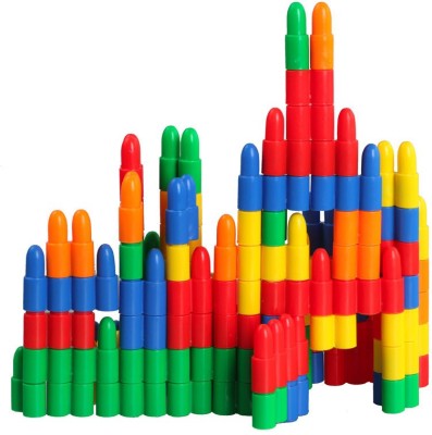 Pulsbery 200+Pcs Bullet Blocks For Intelligent Kids Creative Bullets Shaped Stem Building Blocks Toy Set For Kids(Multicolor)