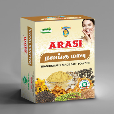 ARASI Organic Nalangu maavu/Sunni Pindi (Ubtan Herbal Bath powder) 200 Grams(200 g)