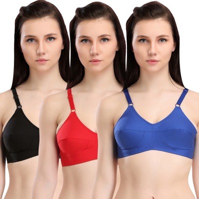 Selfcare Growing Girls Bra( G.G Bra ) Women Minimizer Non Padded Bra(Black, Red, Blue)