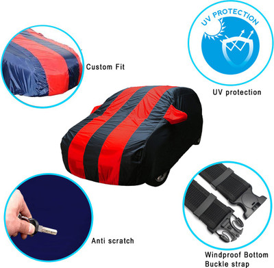 SS Zeeber Car Cover For Tata Punch (With Mirror Pockets)(Blue, Red, For 2021 Models)
