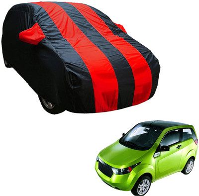SS Zeeber Car Cover For Mahindra Reva (With Mirror Pockets)(Blue, Red)