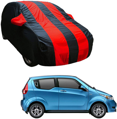 SS Zeeber Car Cover For Mahindra e2o (With Mirror Pockets)(Blue, Red)