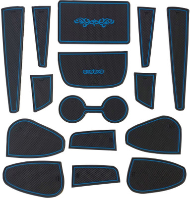 Nandhi Rubber Standard Mat For  Kia Seltos(Blue)