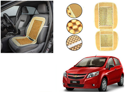 EXCHANGE CARTRENDING Velvet, Wooden Car Seat Cover For Chevrolet Universal For Car(1 Seater)