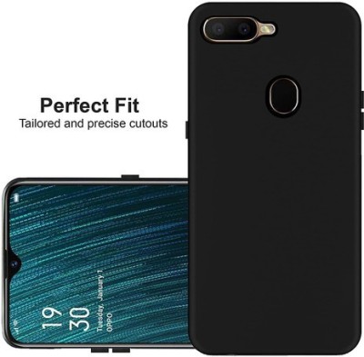 CaseWEB Back Cover for OPPO F9 Pro(Black, Matte Finish, Silicon, Pack of: 1)