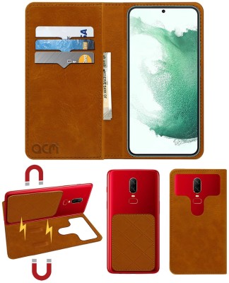 ACM Flip Cover for Samsung Galaxy S22 Plus(Gold, Cases with Holder, Pack of: 1)