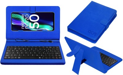 ACM Keyboard Case for Realme Narzo 50(Blue, Cases with Holder, Pack of: 1)