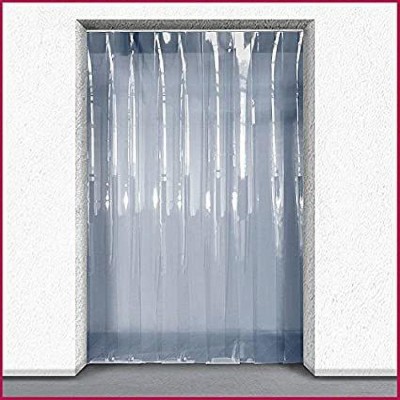 SE 182.88 cm (6 ft) PVC Transparent Door Curtain Single Curtain(Plain, TRANSPARENT)