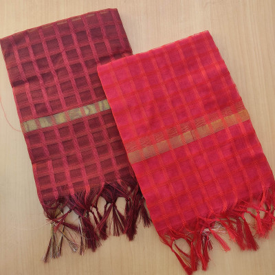 VARYAA Cotton Blend Woven Women Dupatta