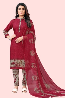 Anand Crepe Floral Print Salwar Suit Material