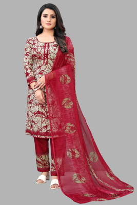 Kashvi Cotton Blend Printed Salwar Suit Material