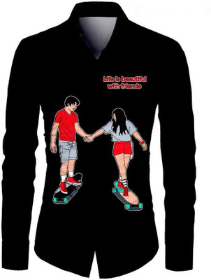 kalhari Viscose Rayon Graphic Print Shirt Fabric