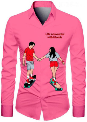 kalhari Viscose Rayon Graphic Print Shirt Fabric