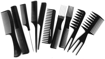 HINSHITSHU 10 Pcs Pro Salon Hair Cut Styling Hair Dressing Barbers Comb