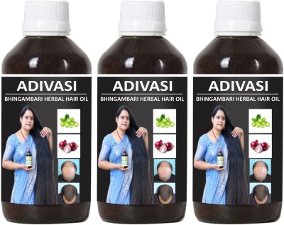 Oilanic Adivasi Bhingambari Herbal Hair Oil Combo pack of 3 bottles of 50 ml(150 ML) Hair Oil(150)