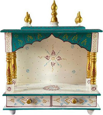 CRAFTSFORT Solid Wood Home Temple (Height: 56, DIY(Do-It-Yourself)) For Rs. 1854 @ 91% off