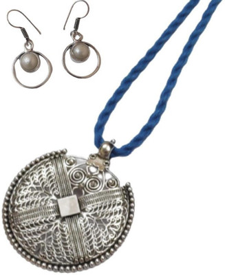 SIJCM Alloy Sterling Silver Silver Jewellery Set(Pack of 1)