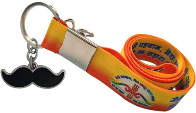 SHOKY LOOKS Multicolor Jai Shree Shyam Ji With Black Mustache Premium Quality Hook Key Chain