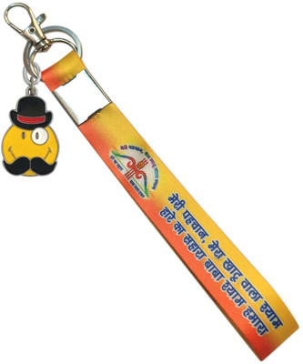 SHOKY LOOKS Multicolor Jai Shree Shyam Ji With Smiley Face MustacheQuality Hook Key Chain