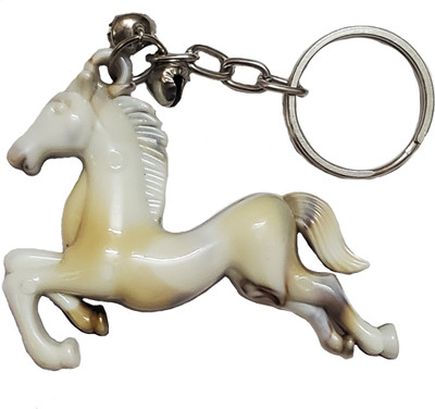 ShopTalk Marble Finish Running Horse Key Chain