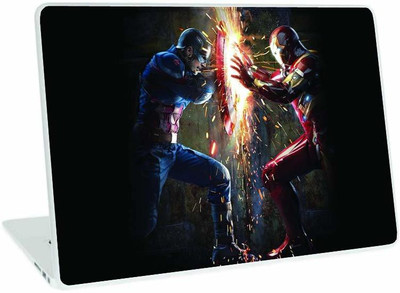 Galaxsia Avengers civils war Vinyl Laptop Skin/Sticker/Cover/Decal Compatible vinyl Laptop Skin Compatible for 17.3 inch(Theme: Superheroes)