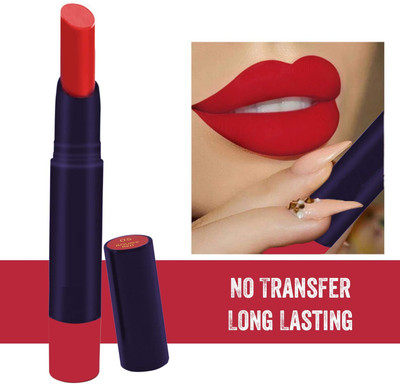 YAWI No Transfer Waterproof, Smudge-Proof Matte Lip Lock(Rough Red, 3.8 g)