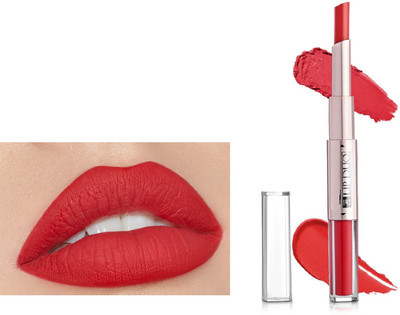 ADJD Lip Duo 2 In 1 Liquid Lipstick with Lipstick RED(BLOOD, 3.6 g)