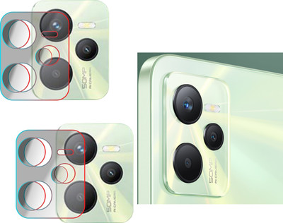 PONDRIK Back Camera Lens Glass Protector for REALME C35(Pack of: 2)